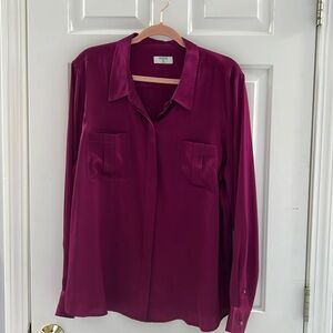 Women’s Silk Buttondown Shirt